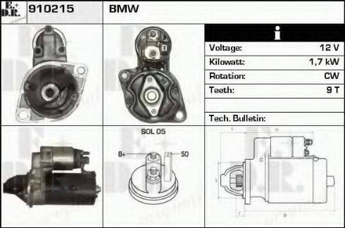 EDR 910215 - Starter autospares.lv