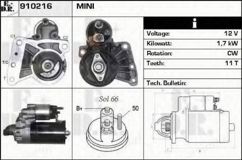 EDR 910216 - Starter autospares.lv