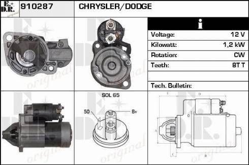 EDR 910287 - Starter autospares.lv