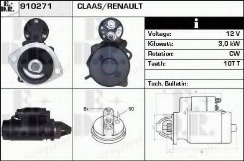 EDR 910271 - Starter autospares.lv