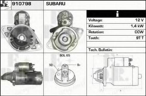 EDR 910798 - Starter autospares.lv