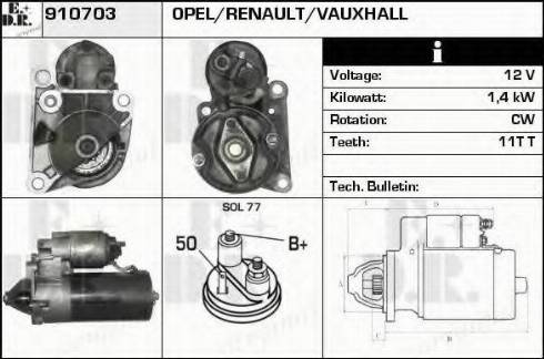 EDR 910703 - Starter autospares.lv