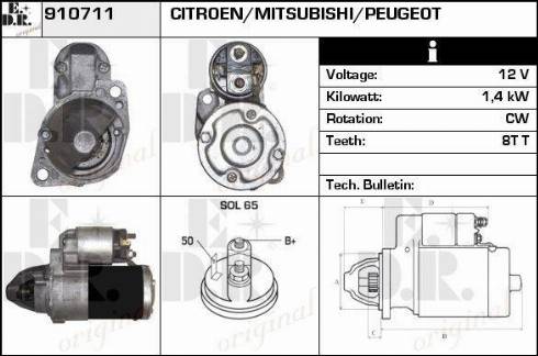 EDR 910711 - Starter autospares.lv