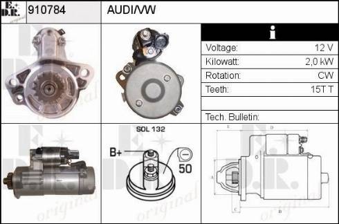 EDR 910784 - Starter autospares.lv