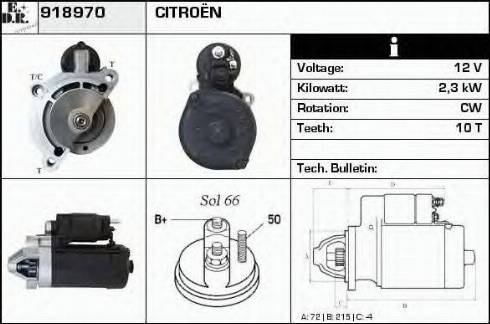 EDR 918970 - Starter autospares.lv