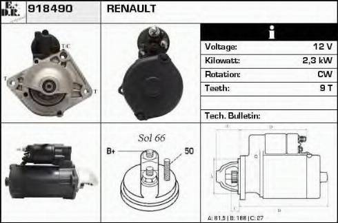 EDR 918490 - Starter autospares.lv