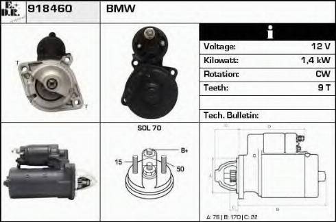 EDR 918460 - Starter autospares.lv