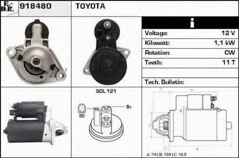 EDR 918480 - Starter autospares.lv