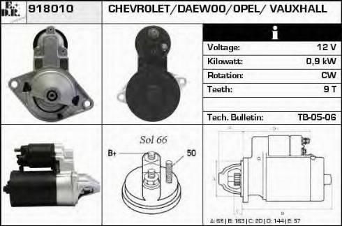 EDR 918010 - Starter autospares.lv