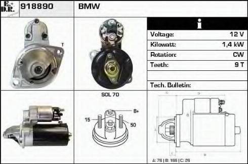 EDR 918890 - Starter autospares.lv