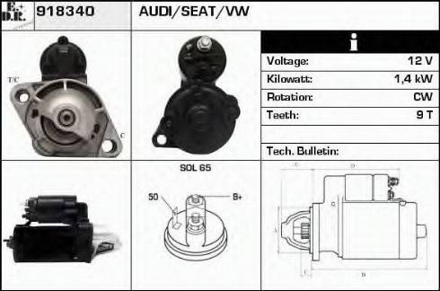 EDR 918340 - Starter autospares.lv