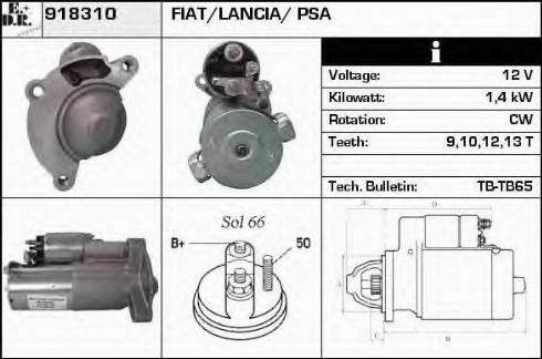 EDR 918310 - Starter autospares.lv