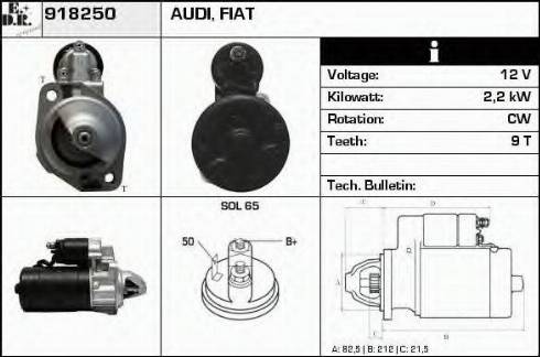 EDR 918250 - Starter autospares.lv