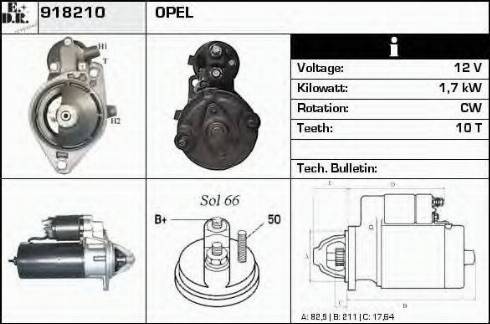 EDR 918210 - Starter autospares.lv