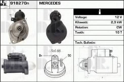 EDR 918270N - Starter autospares.lv