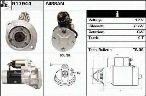 EDR 913944 - Starter autospares.lv