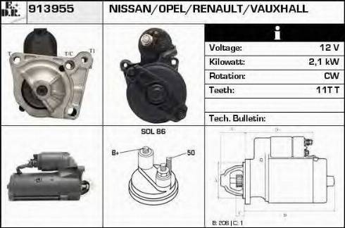 EDR 913955 - Starter autospares.lv