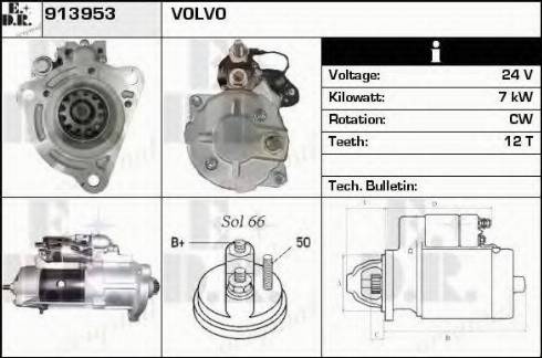 EDR 913953 - Starter autospares.lv