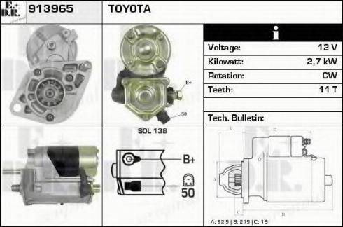 EDR 913965 - Starter autospares.lv