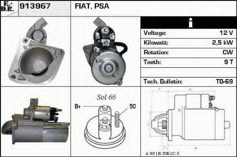 EDR 913967 - Starter autospares.lv