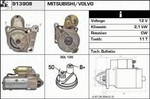 EDR 913908 - Starter autospares.lv