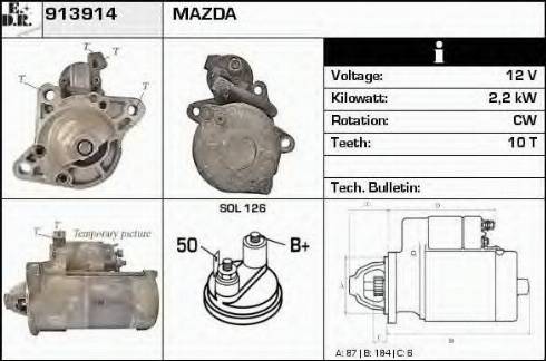 EDR 913914 - Starter autospares.lv