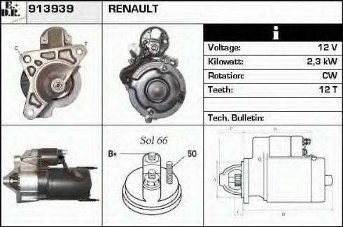 EDR 913939 - Starter autospares.lv