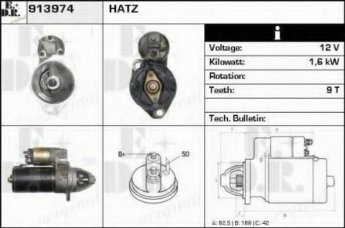 EDR 913974 - Starter autospares.lv