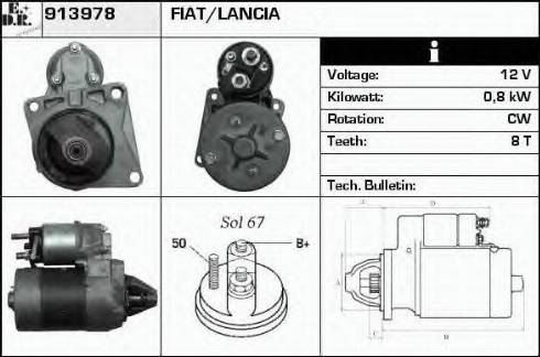 EDR 913978 - Starter autospares.lv