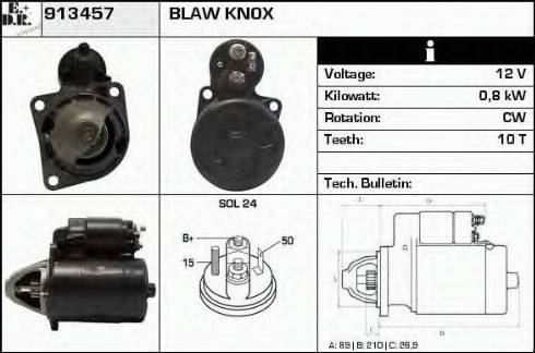 EDR 913457 - Starter autospares.lv