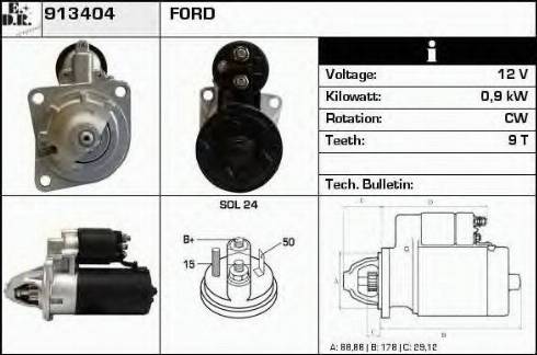 EDR 913404 - Starter autospares.lv