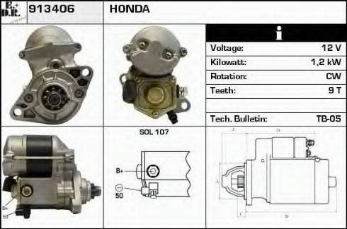 EDR 913406 - Starter autospares.lv