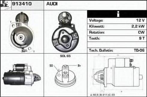 EDR 913410 - Starter autospares.lv