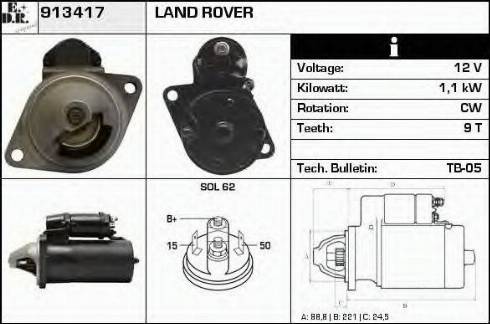 EDR 913417 - Starter autospares.lv