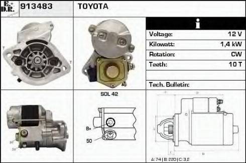 EDR 913483 - Starter autospares.lv