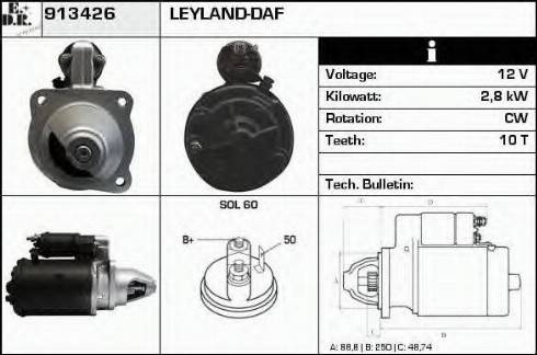 EDR 913426 - Starter autospares.lv