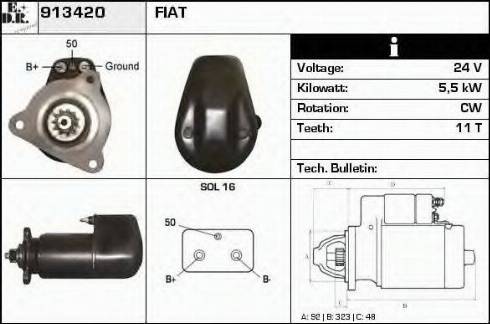 EDR 913420 - Starter autospares.lv