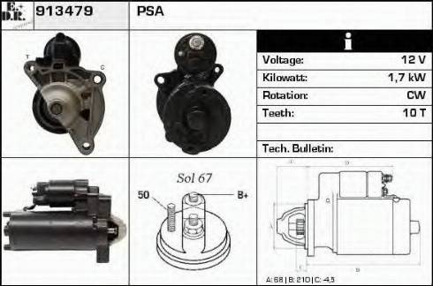 EDR 913479 - Starter autospares.lv