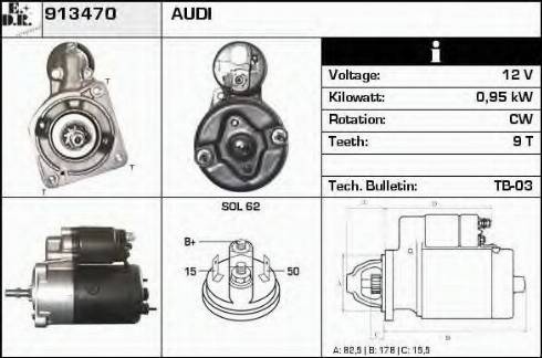 EDR 913470 - Starter autospares.lv