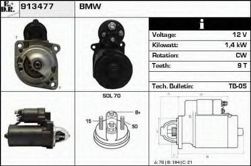 EDR 913477 - Starter autospares.lv