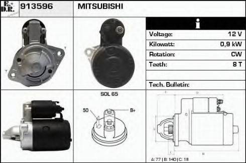 EDR 913596 - Starter autospares.lv