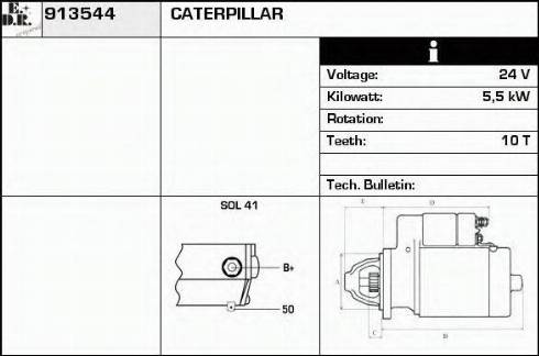 EDR 913544 - Starter autospares.lv