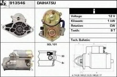 EDR 913546 - Starter autospares.lv