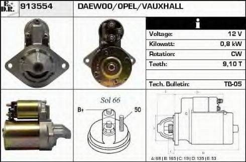 EDR 913554 - Starter autospares.lv