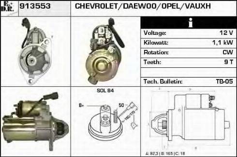 EDR 913553 - Starter autospares.lv