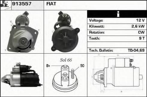 EDR 913557 - Starter autospares.lv