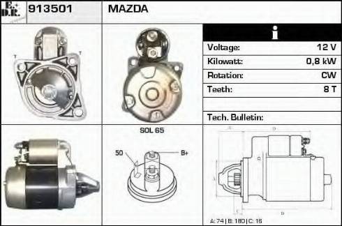 EDR 913501 - Starter autospares.lv