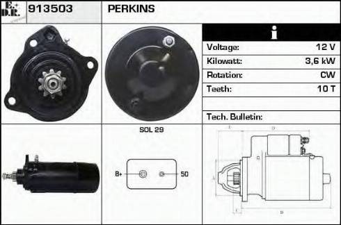 EDR 913503 - Starter autospares.lv