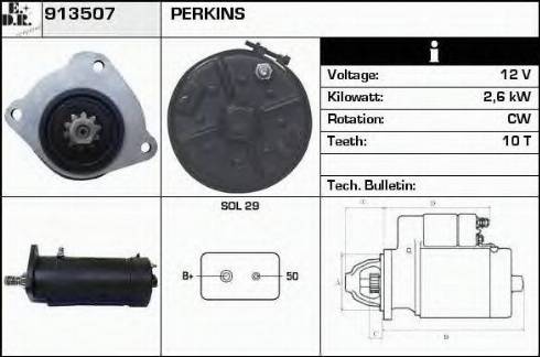 EDR 913507 - Starter autospares.lv