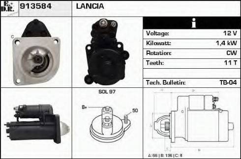 EDR 913584 - Starter autospares.lv